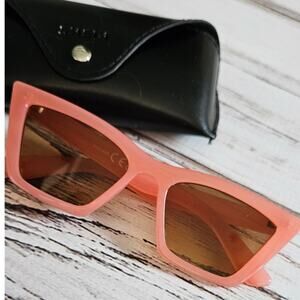 Shein Peach Jelly Square Frame Sunglasses New